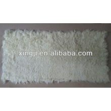 kalgan lamb skin fur plate big curl natural white color